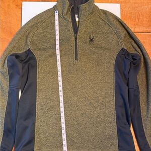 Spyder Black and Tan Fleece Pullover